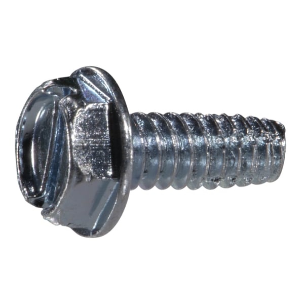 Midwest Fastener Sheet Metal Screw, #10 x 1/2 in, Zinc Plated Steel Flange Hex Head External Hex Drive, 30 PK 931743 - main